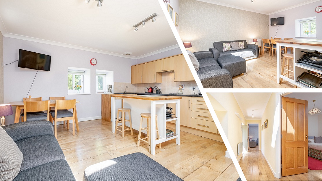 Cauldhame Barn Cottage lounge kitchen diner